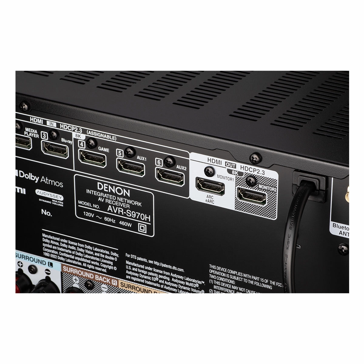 Denon AVR-S970H 7.2 Channel 8K Home Theater Receiver with Dolby Atmos/DTS:X and HEOS Built-In