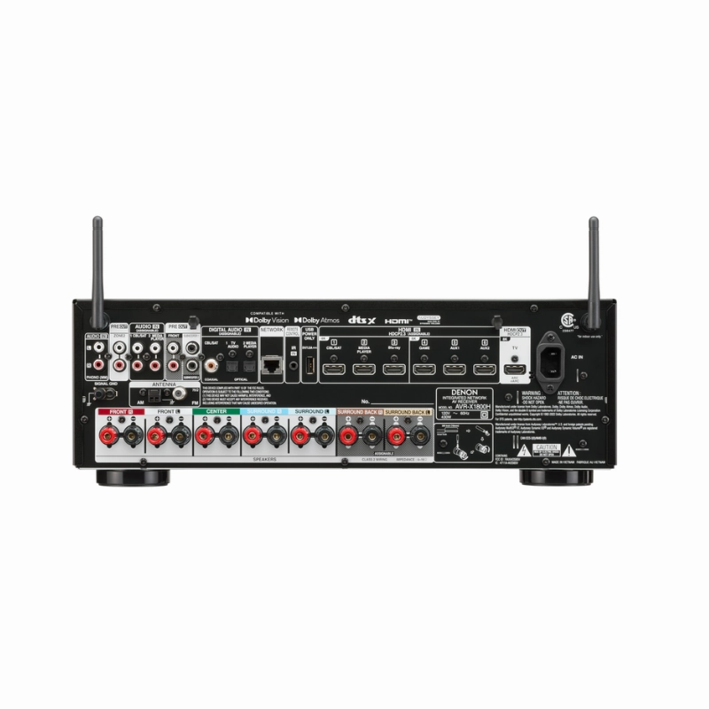 Denon AVR-X1800H 7.2Ch 8k AV Receiver With HEOS Built-In (Each)