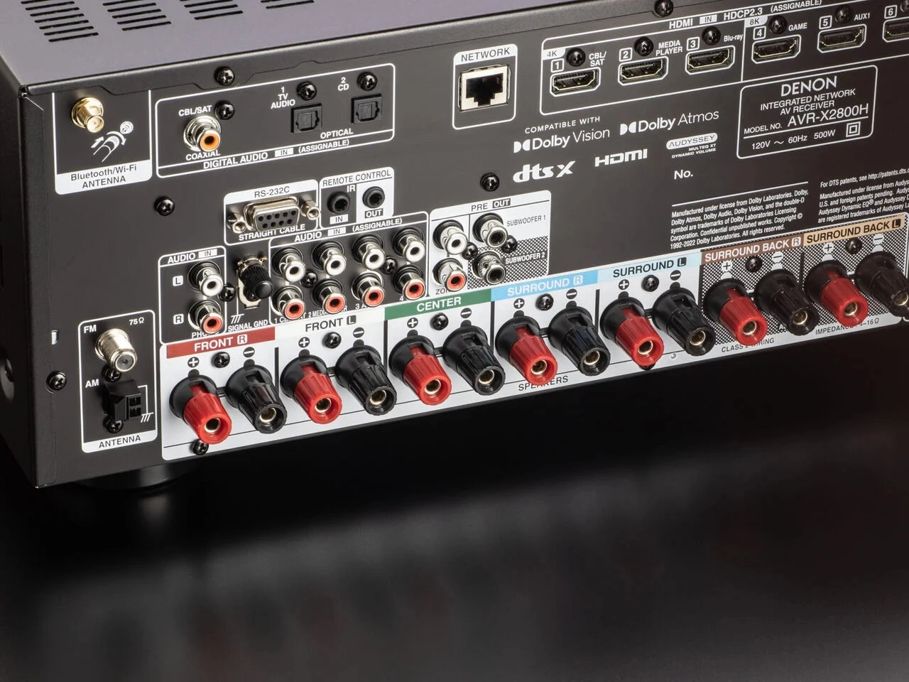 Denon AVR-X2800H 7.2 Ch. 95W 8K AV Receiver