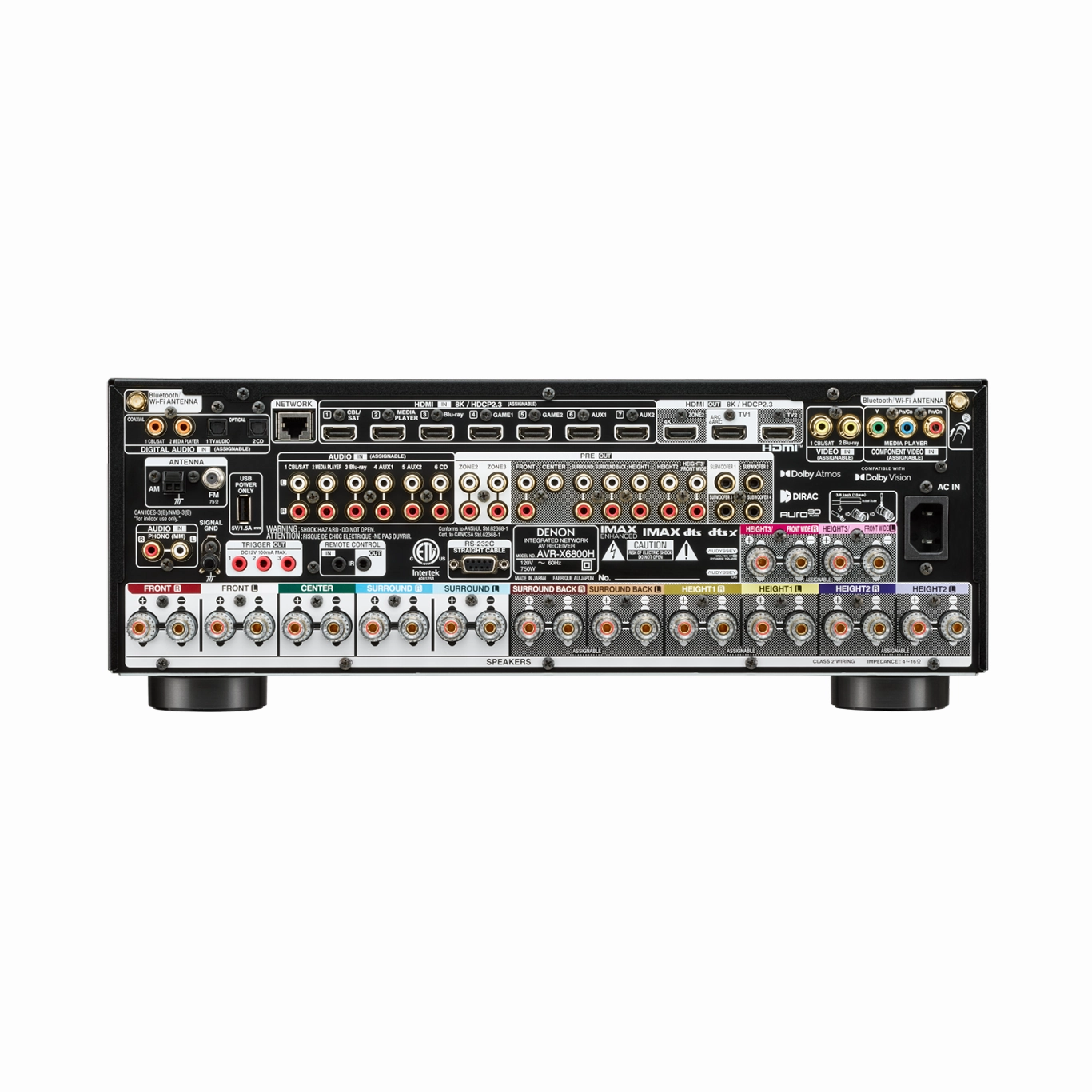 Denon AVR-X6800H 11.4 Ch. 8K AV Receiver