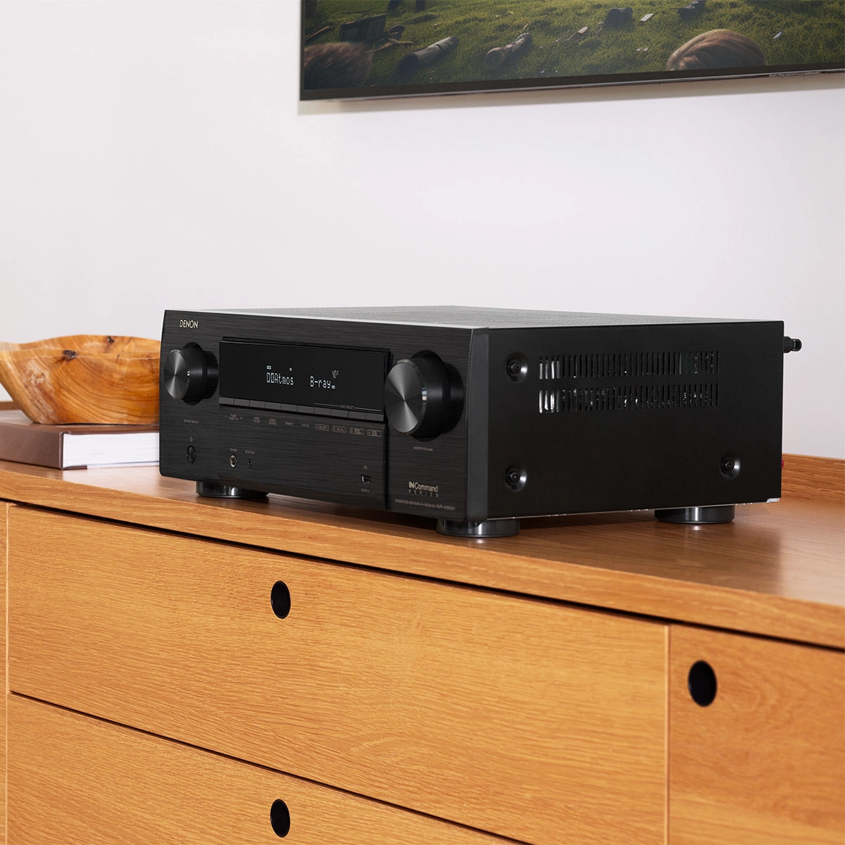 Denon AVRX1800H 7.2 Channel 8K Home Theater Receiver with Dolby Atmos, HEOS Built-In, and Audyssey Room Correction