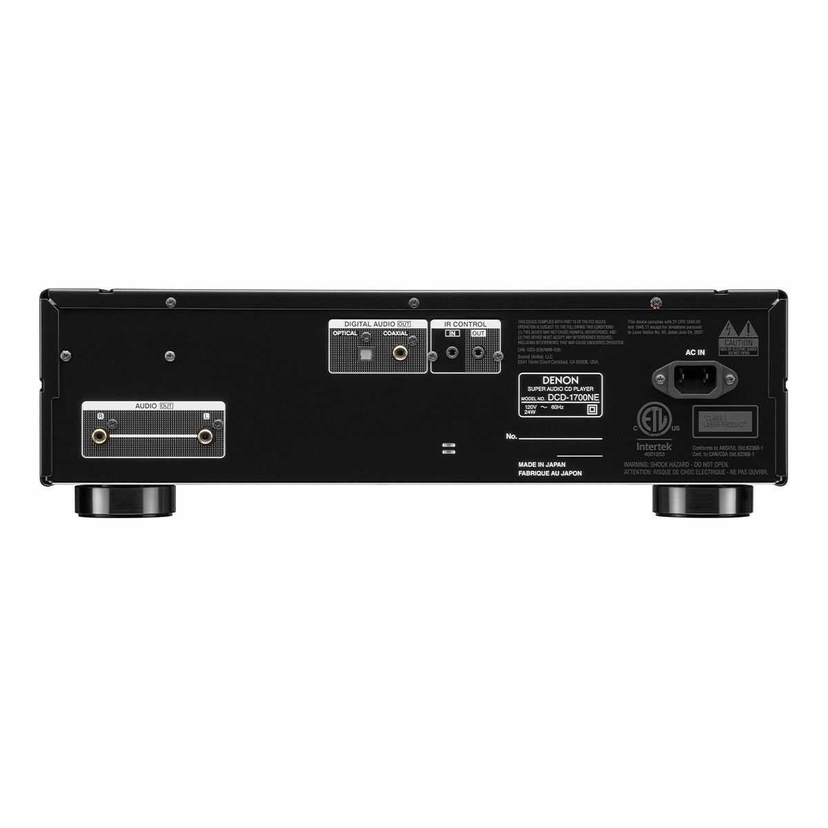 Denon DCD-1700NE CD/SACD Player with Advanced AL32 Processing Plus (Black)