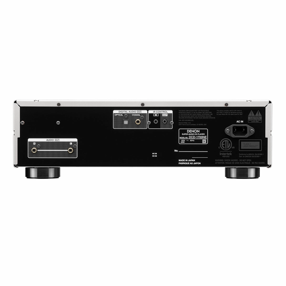 Denon DCD-1700NE CD/SACD Player with Advanced AL32 Processing Plus (Silver)