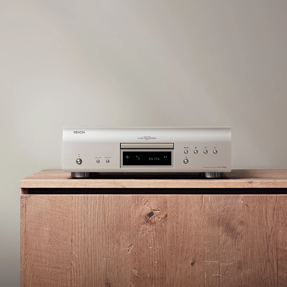 Denon DCD-1700NE CD/SACD Player with Advanced AL32 Processing Plus (Silver)