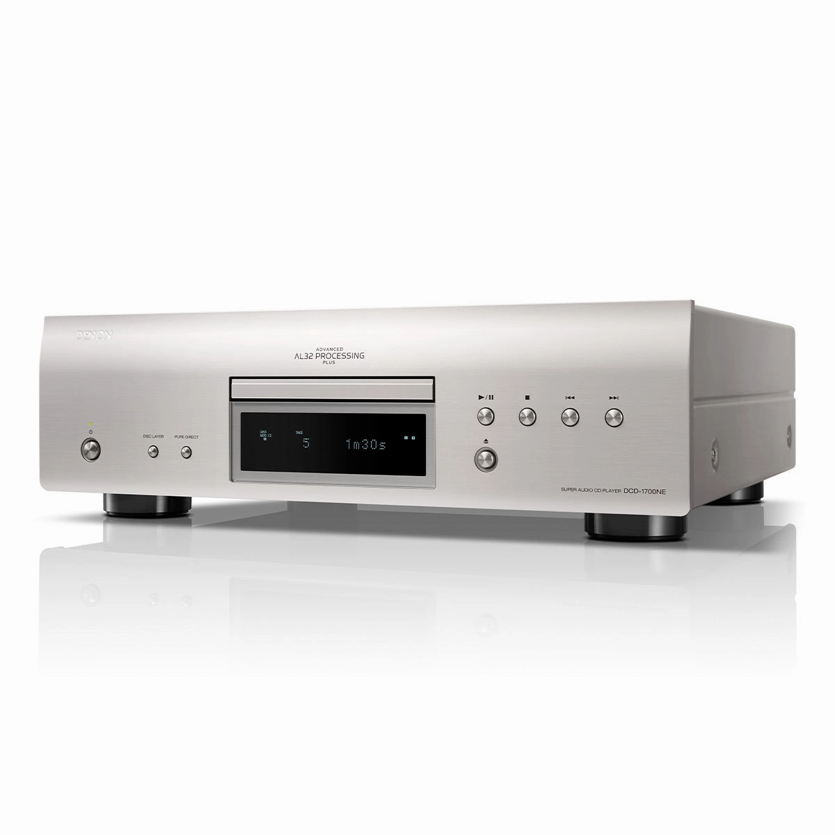 Denon DCD-1700NE CD/SACD Player with Advanced AL32 Processing Plus (Silver)