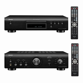 Denon DCD-600NE CD Player with PMA-600NE 2 Channel 70W Integrated Amplifier with Bluetooth
