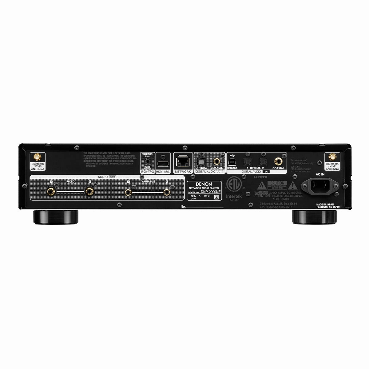 Denon DNP-2000NE Network Player with Ultra AL32 Processing and HEOS Built-In (Black)