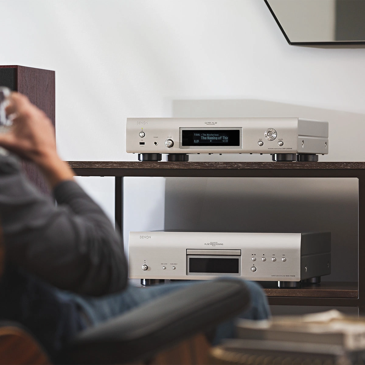 Denon DNP-2000NE Network Player with Ultra AL32 Processing and HEOS Built-In (Silver)