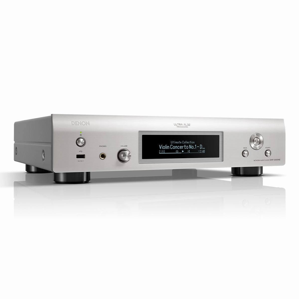 Denon DNP-2000NE Network Player with Ultra AL32 Processing and HEOS Built-In (Silver)
