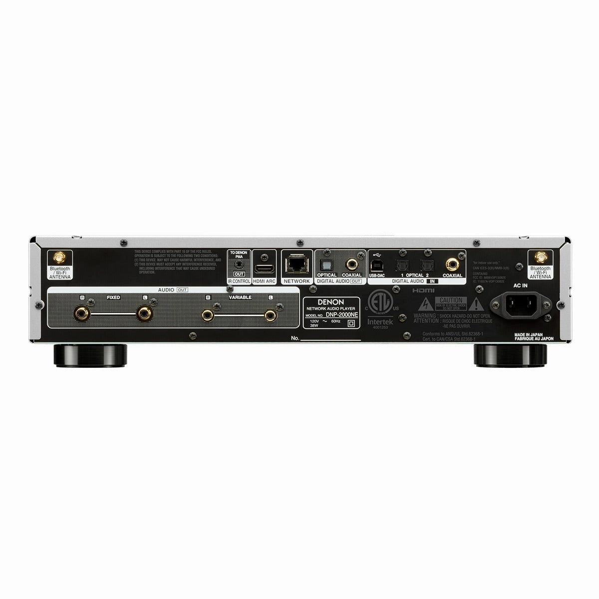 Denon DNP-2000NE Network Player with Ultra AL32 Processing and HEOS Built-In (Silver)