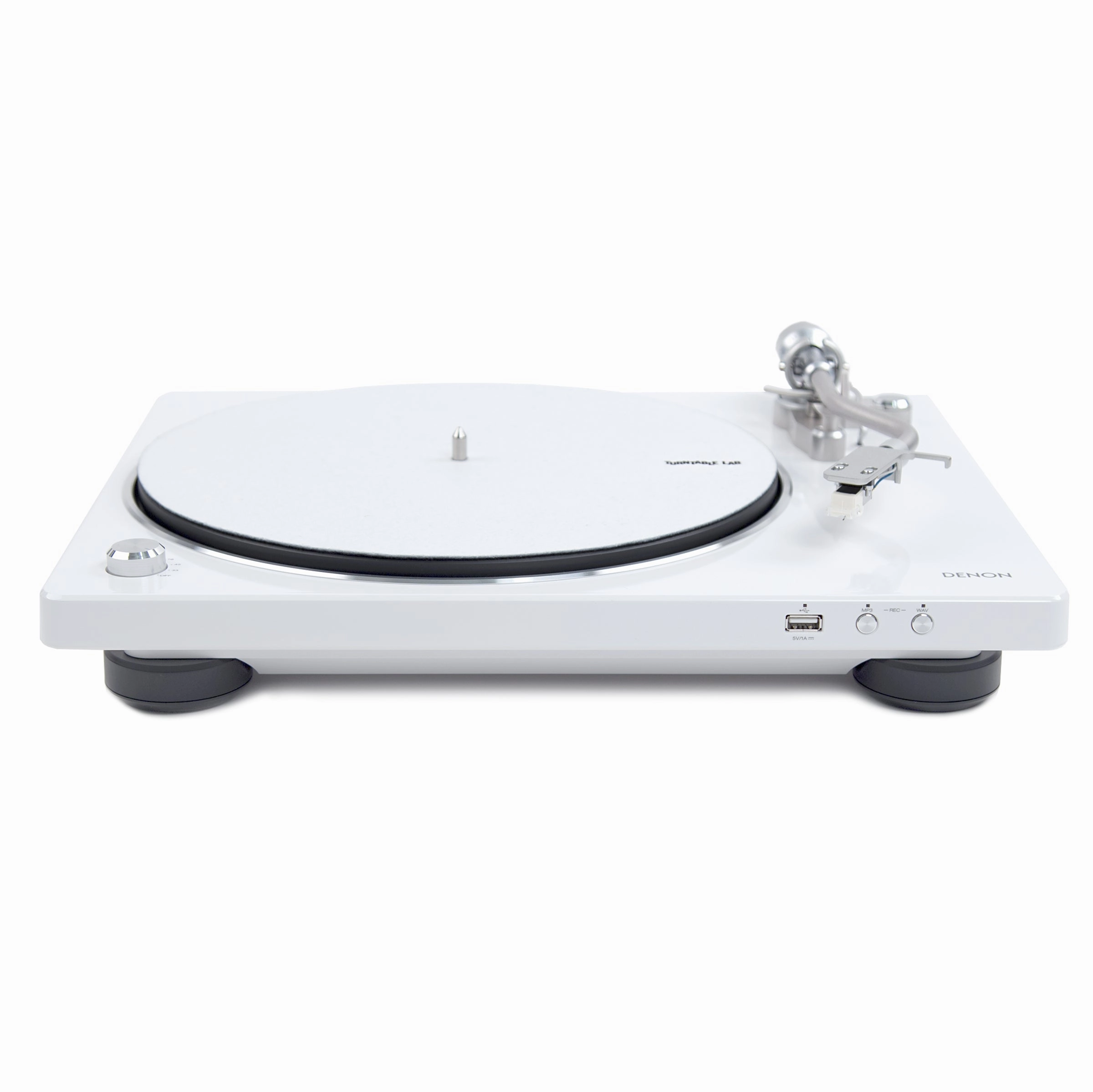 Denon: DP-450USB Turntable - White (DP450USBWT) Record player,Vinyl Player,Analog Turntable