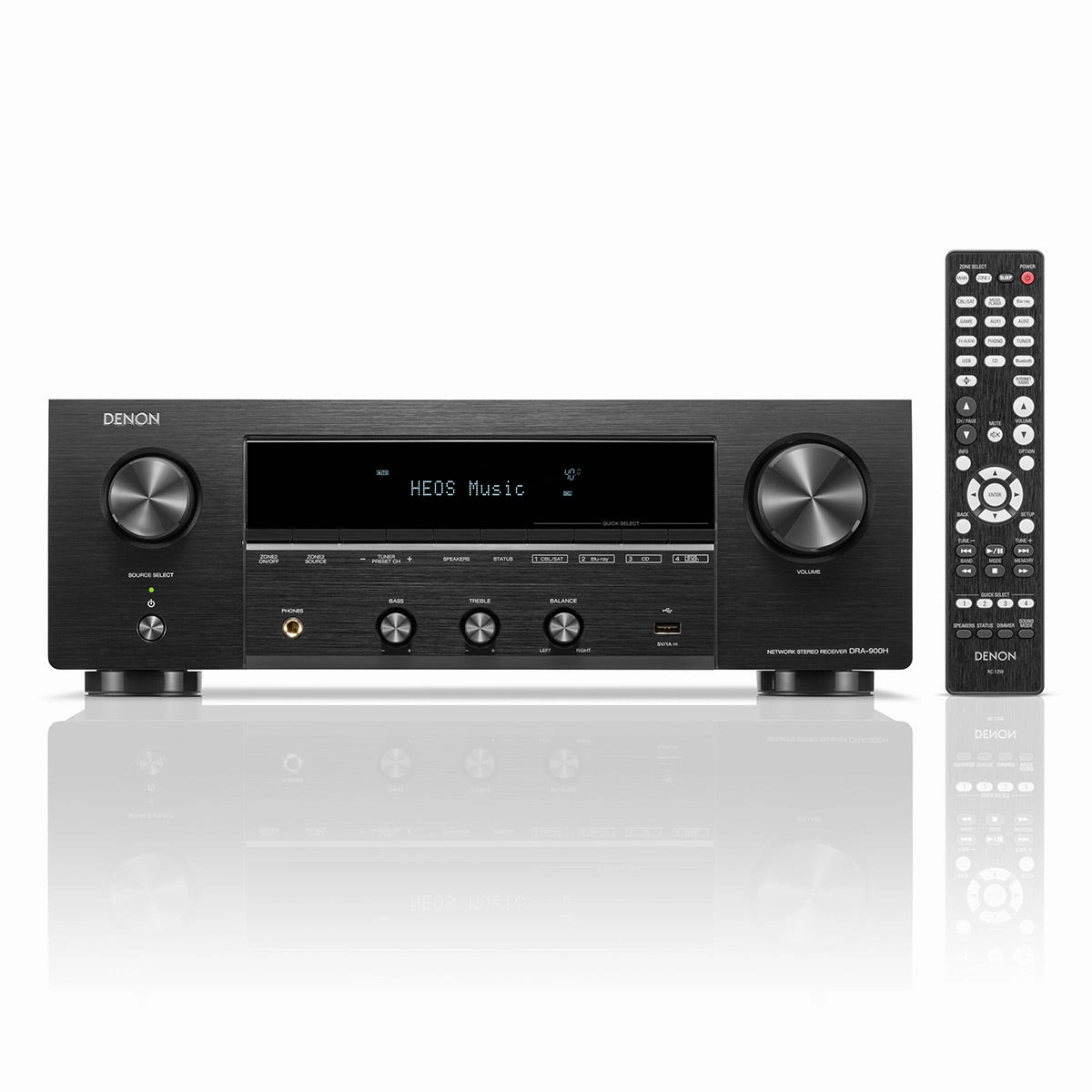 Denon DRA-900H 2.1 Channel 8K Stereo AV Receiver with HEOS Built-In hi-fi volume knob,hi-fi remote control system,hi-fi smart amplifier