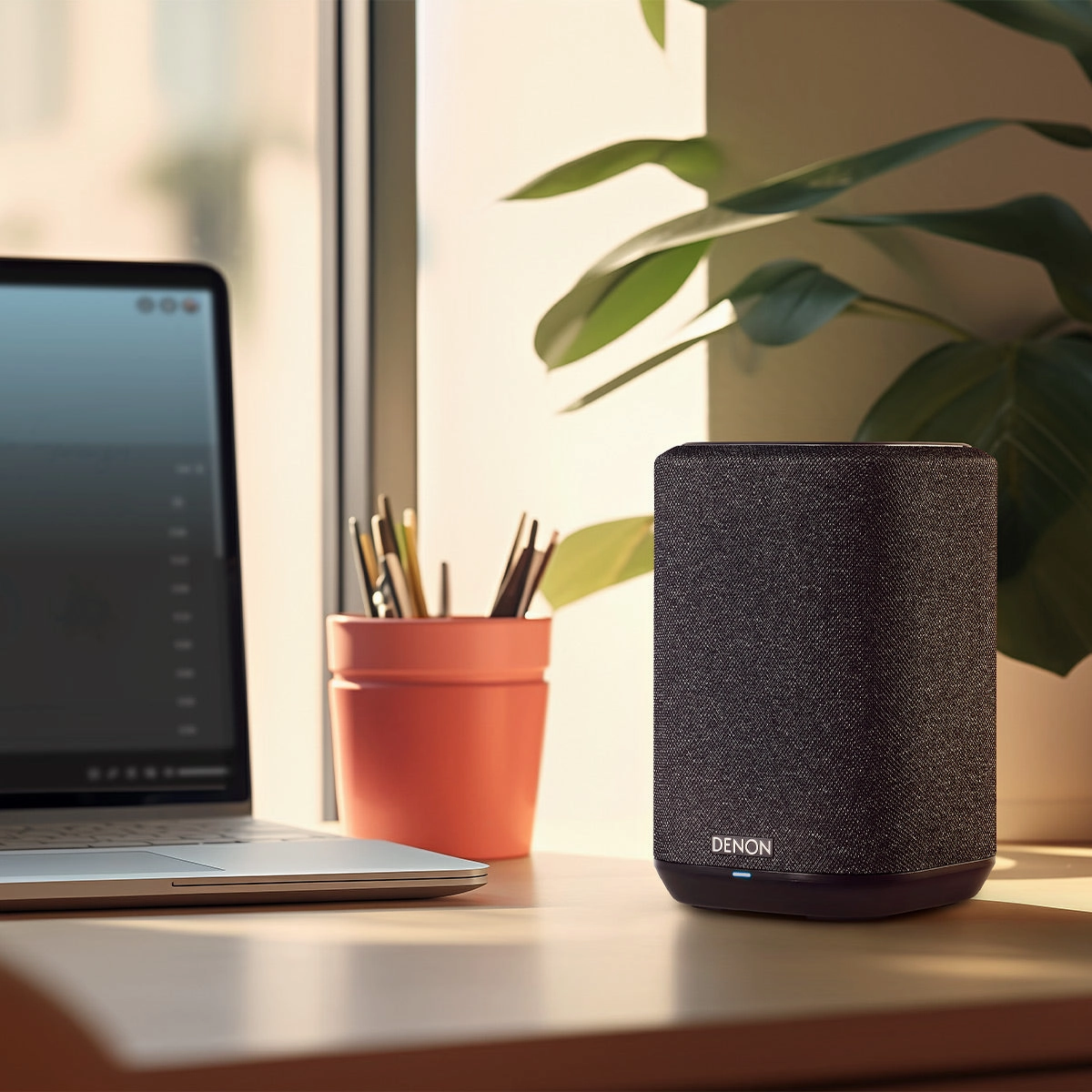 Denon Home 150 NV Compact Wireless Streaming Smart Speaker with HEOS Built-In (Black)
