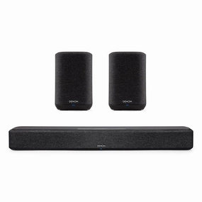 Denon Home Sound Bar 550 with Home 150 Wireless Streaming Speakers (Black) Soundbars,TV Sound Systems,Bar Speakers