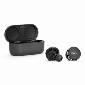 Denon PerL Pro True Wireless Earbuds with Active Noise Cancellation, Spatial Audio, and Adaptive Acoustic Technology (Black) Earbuds & In ear Headphones,In-ear Monitors,IEMs