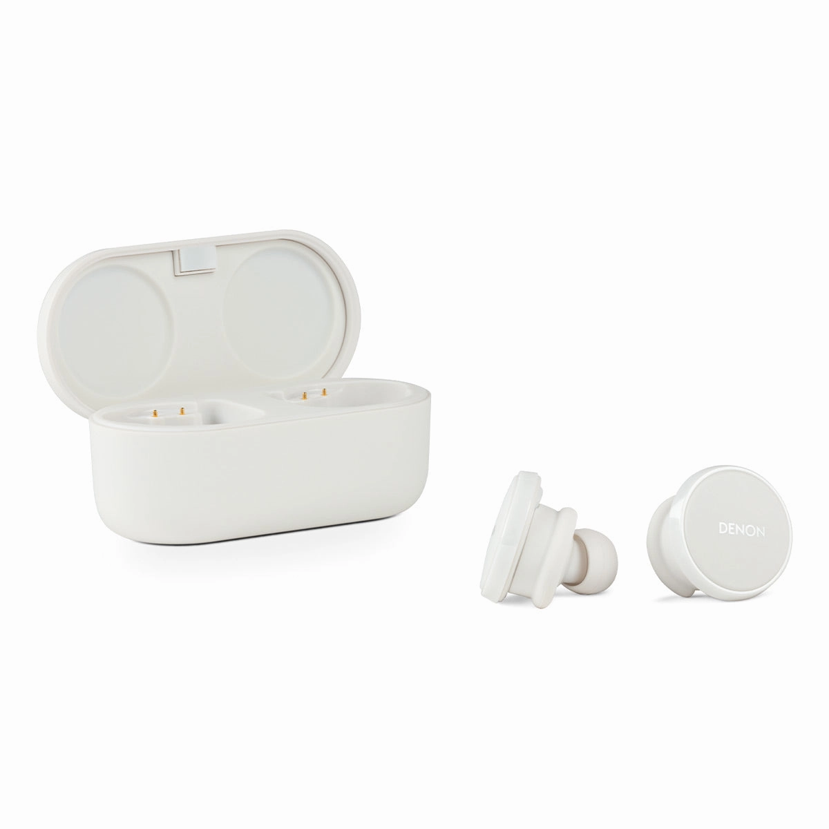 Denon PerL Pro True Wireless Earbuds with Active Noise Cancellation, Spatial Audio, and Adaptive Acoustic Technology (White) Earbuds & In ear Headphones,In-ear Monitors,IEMs