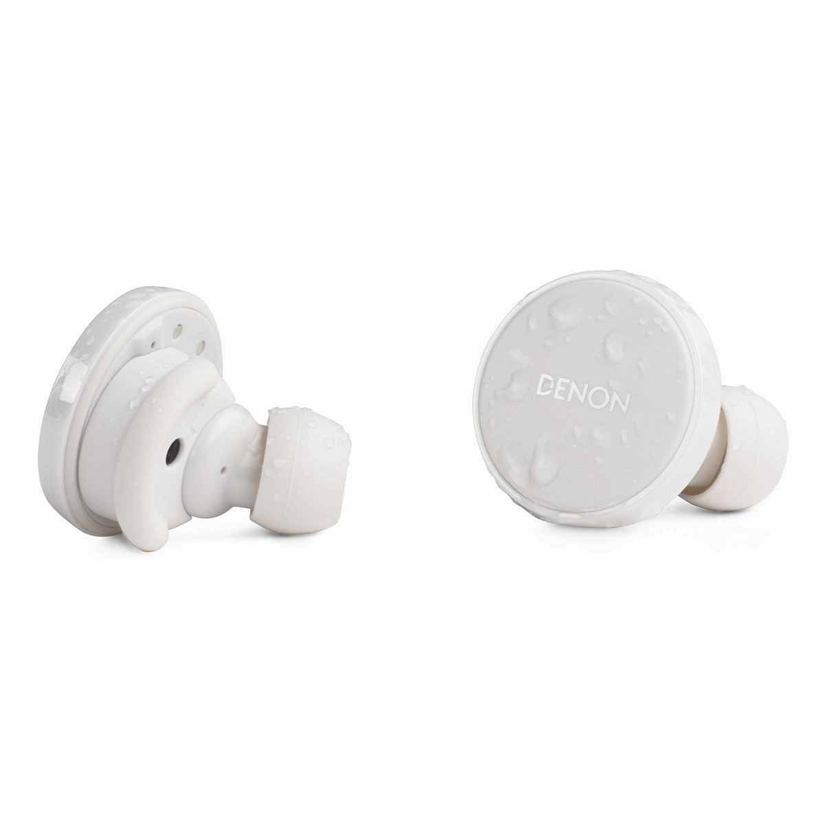 Denon PerL Pro True Wireless Earbuds with Active Noise Cancellation, Spatial Audio, and Adaptive Acoustic Technology (White)