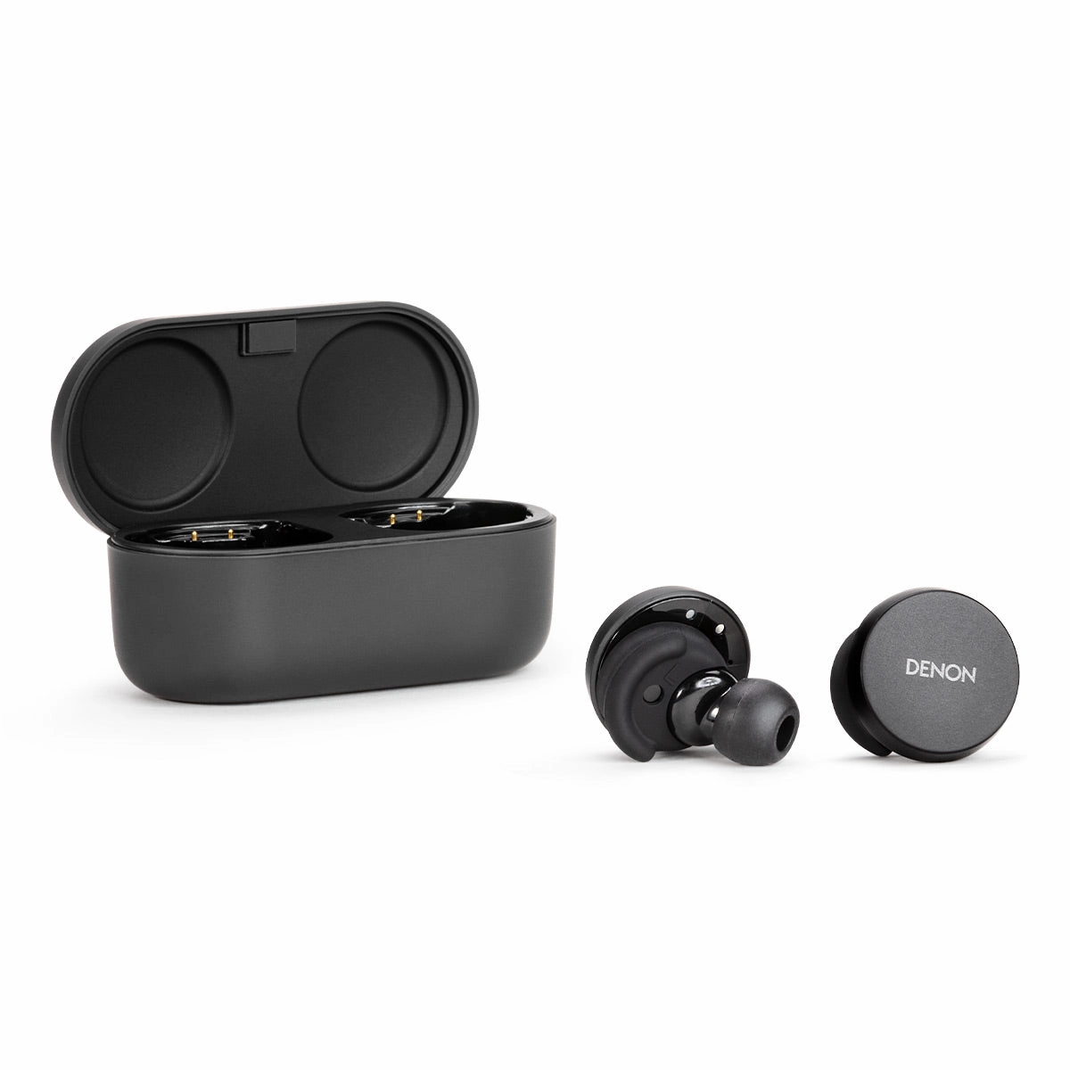 Denon PerL True Wireless Earbuds with Active Noise Cancellation & Adaptive Acoustic Technology (Black) Noise cancelling,ANC Headphones,Silence Technology