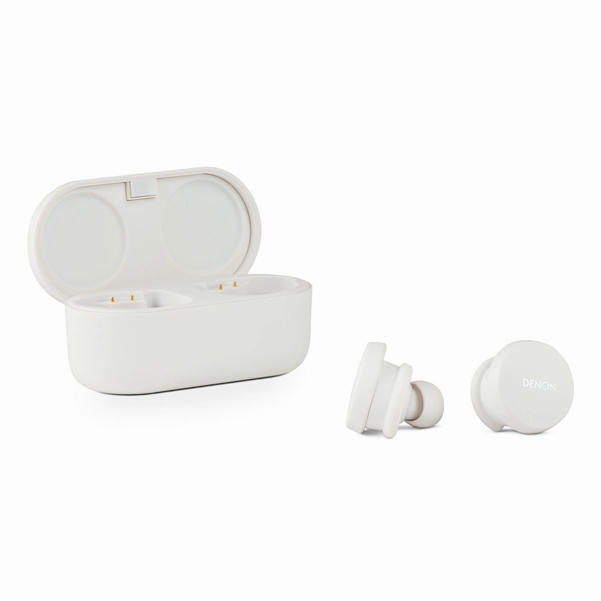 Denon PerL True Wireless Earbuds with Active Noise Cancellation & Adaptive Acoustic Technology (White) Noise cancelling,ANC Headphones,Silence Technology