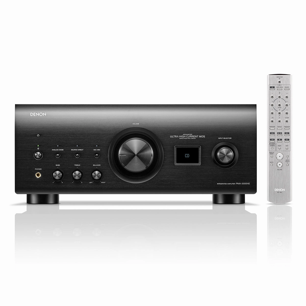 Denon PMA-3000NE Reference 2-Channel Integrated Amplifier (Black) hi-fi volume knob,hi-fi remote control system,hi-fi smart amplifier