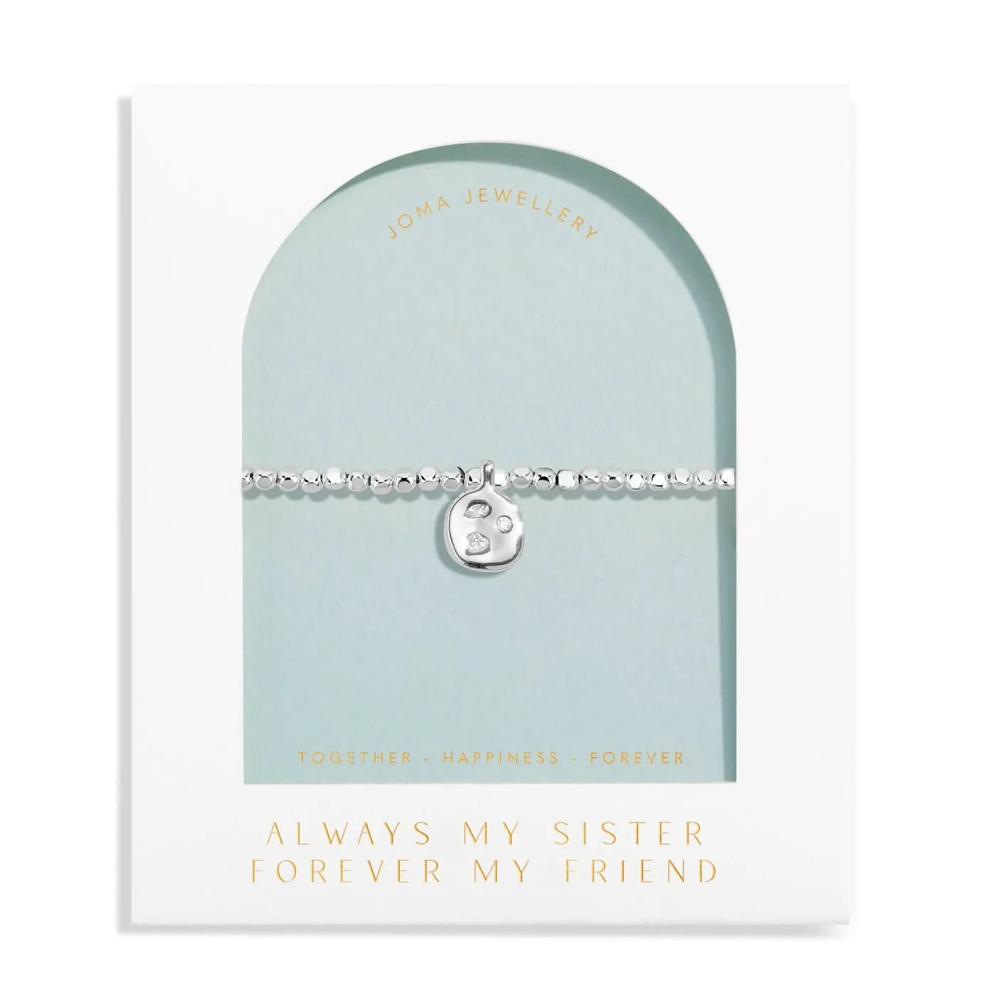 Dolce Vita Always My Sister Forever My Friend Silver Plated Bracelet 8506 Joma Jewellery