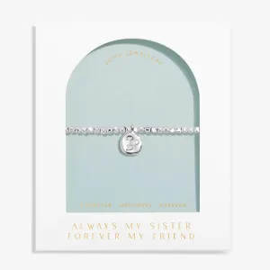 Dolce Vita Always My Sister Forever My Friend Silver Plated Bracelet 8506 Joma Jewellery
