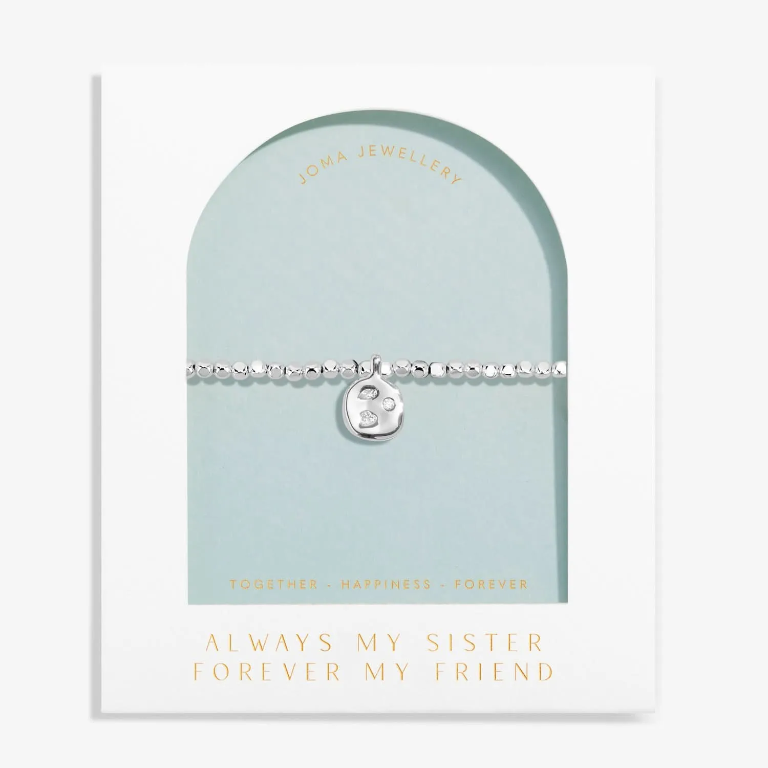 Dolce Vita Always My Sister Forever My Friend Silver Plated Bracelet 8506 Joma Jewellery