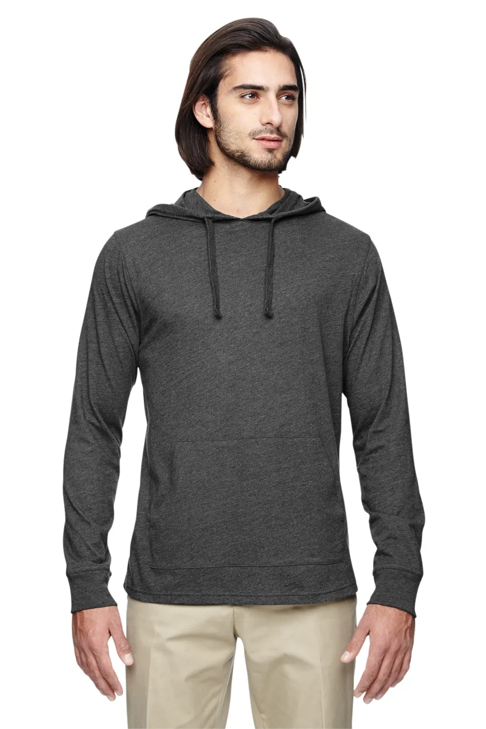 Econscious Mens Eco Jersey Hooded T-SHirt Hoodie - Charcoal Grey  The best Clothing Econscious