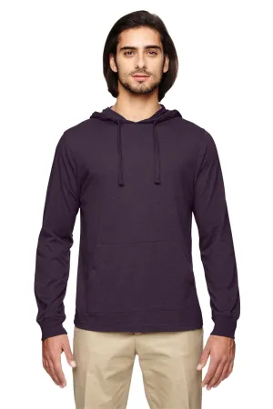 Econscious Mens Eco Jersey Hooded T-SHirt Hoodie - Eggplant Purple  The best Clothing Econscious