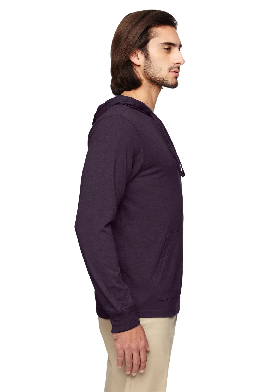 Econscious Mens Eco Jersey Hooded T-SHirt Hoodie - Eggplant Purple  The best Clothing Econscious