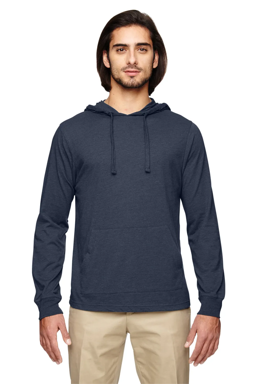 Econscious Mens Eco Jersey Hooded T-SHirt Hoodie - Water Blue  The best Clothing Econscious
