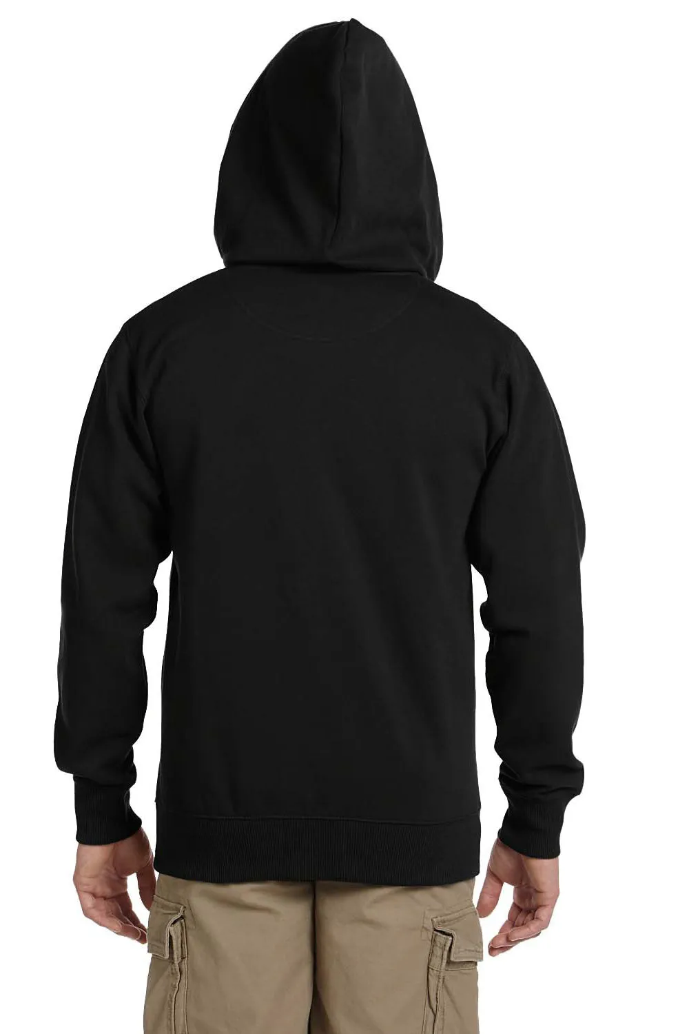 Econscious Mens Full Zip Hooded Sweatshirt Hoodie w/ Pockets - Black  The best Clothing Econscious