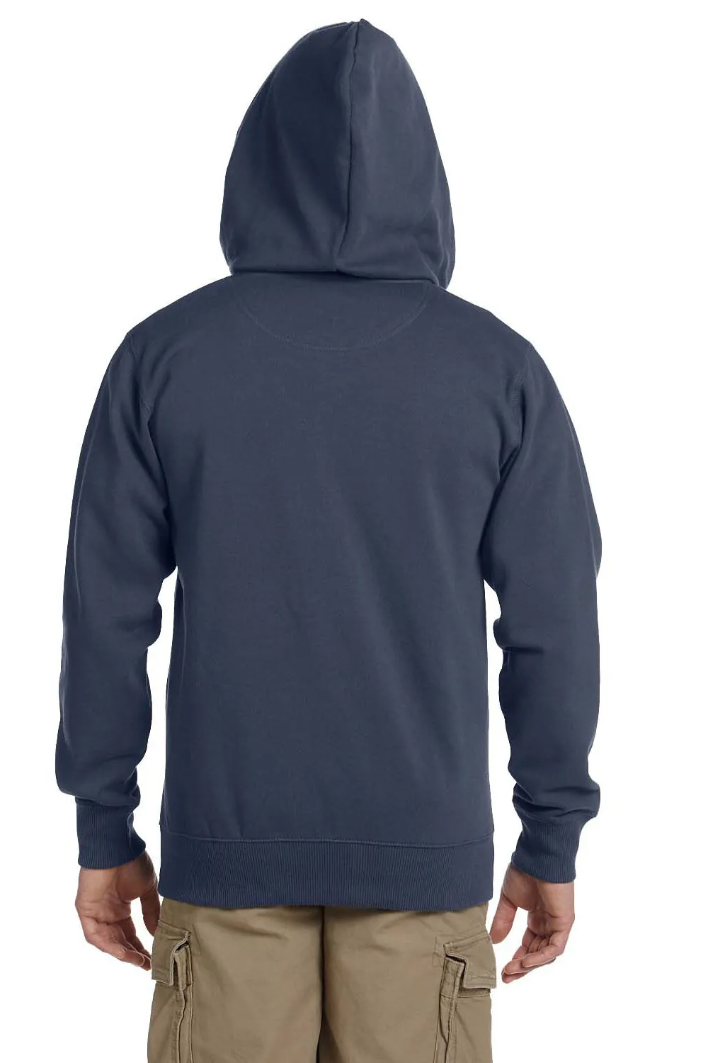 Econscious Mens Full Zip Hooded Sweatshirt Hoodie w/ Pockets - Pacific Blue  The best Clothing Econscious