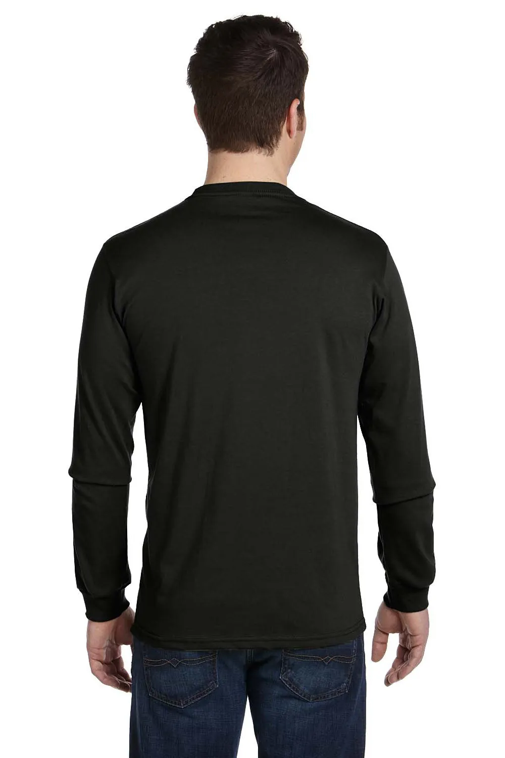 Econscious Mens Long Sleeve Crewneck T-Shirt - Black  The best Clothing Econscious
