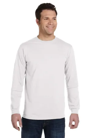 Econscious Mens Long Sleeve Crewneck T-Shirt - White  The best Clothing Econscious