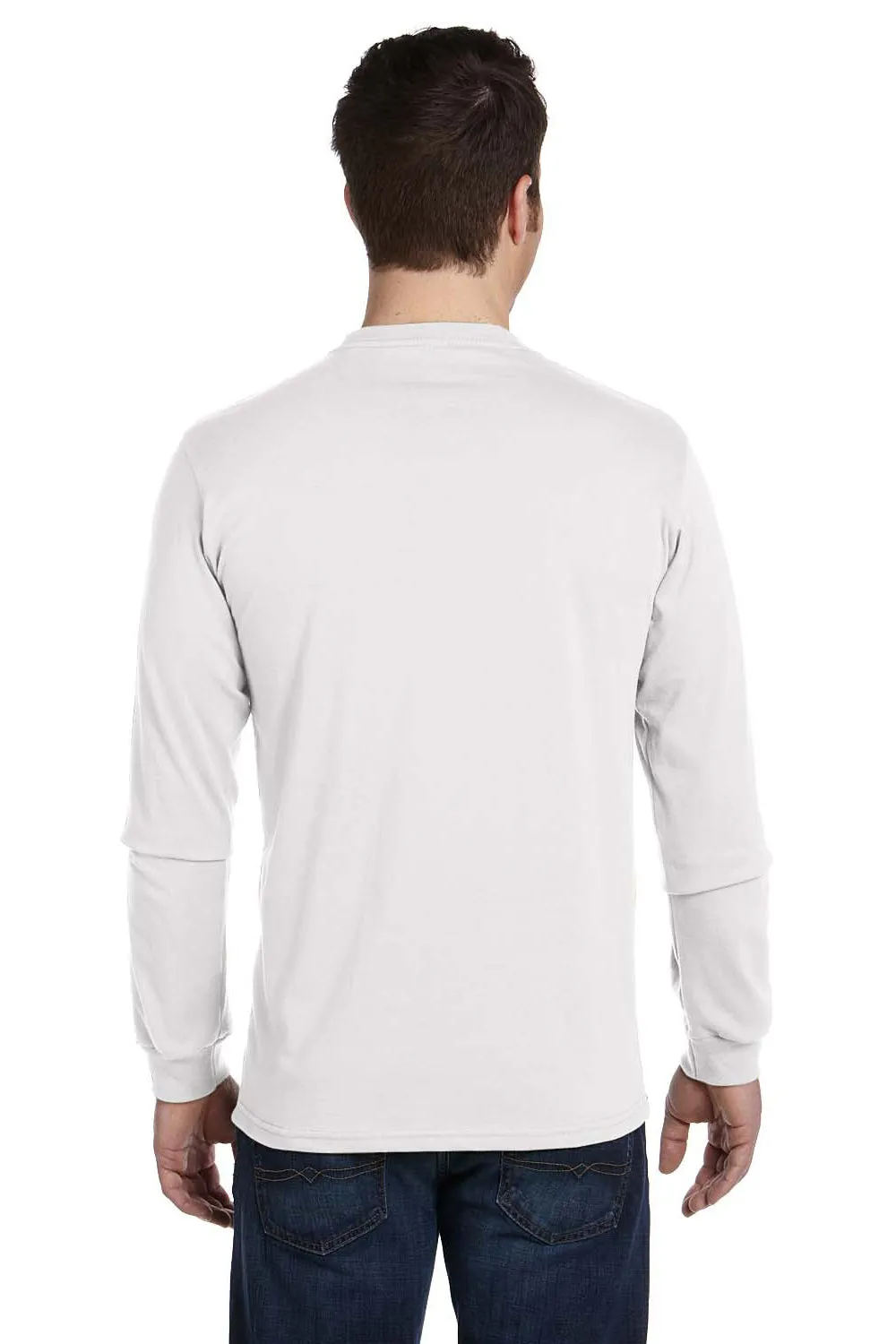 Econscious Mens Long Sleeve Crewneck T-Shirt - White  The best Clothing Econscious