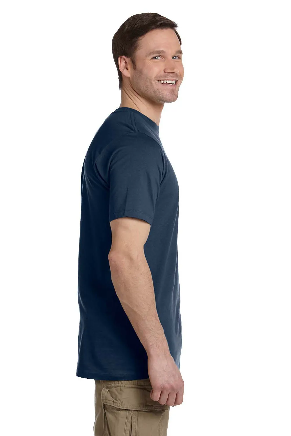 Econscious Mens Short Sleeve Crewneck T-Shirt - Navy Blue  The best Clothing Econscious