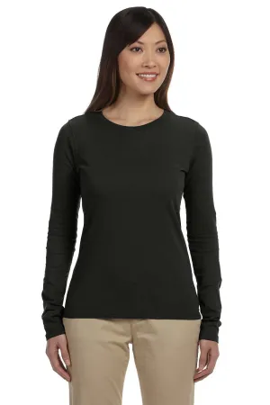 Econscious Womens Long Sleeve Crewneck T-Shirt - Black  The best Clothing Econscious