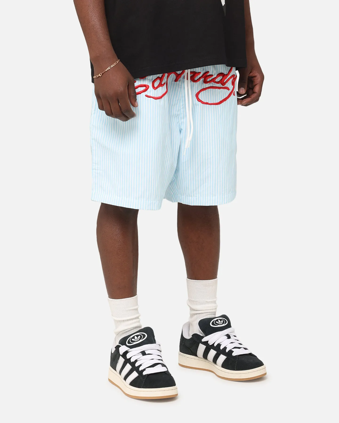 Ed Hardy Beach Shorts Blue Stripe