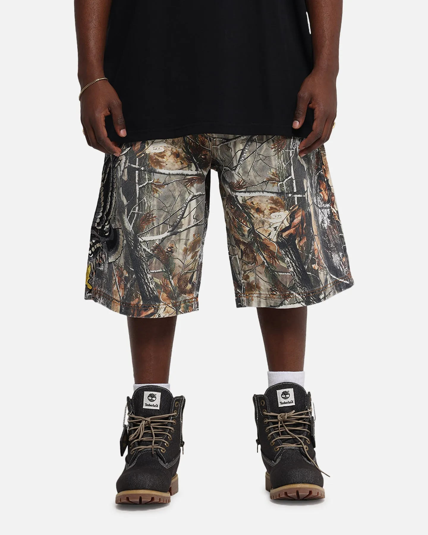 Ed Hardy Eagle Jorts Real Tree Camo