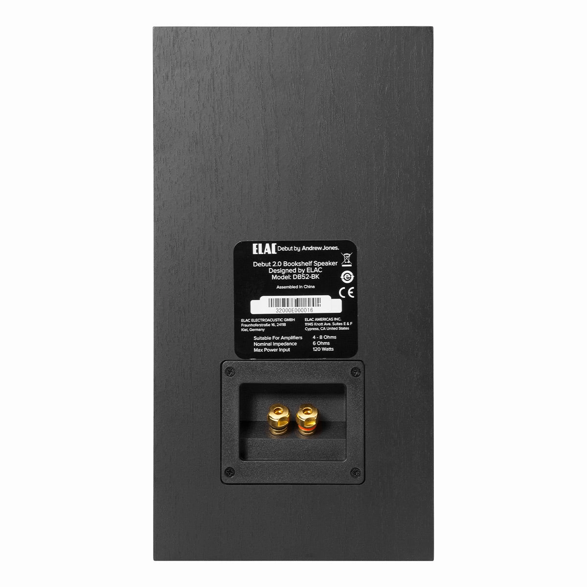 Elac DB52 Debut 2.0 Bookshelf Speakers - Pair (Black)