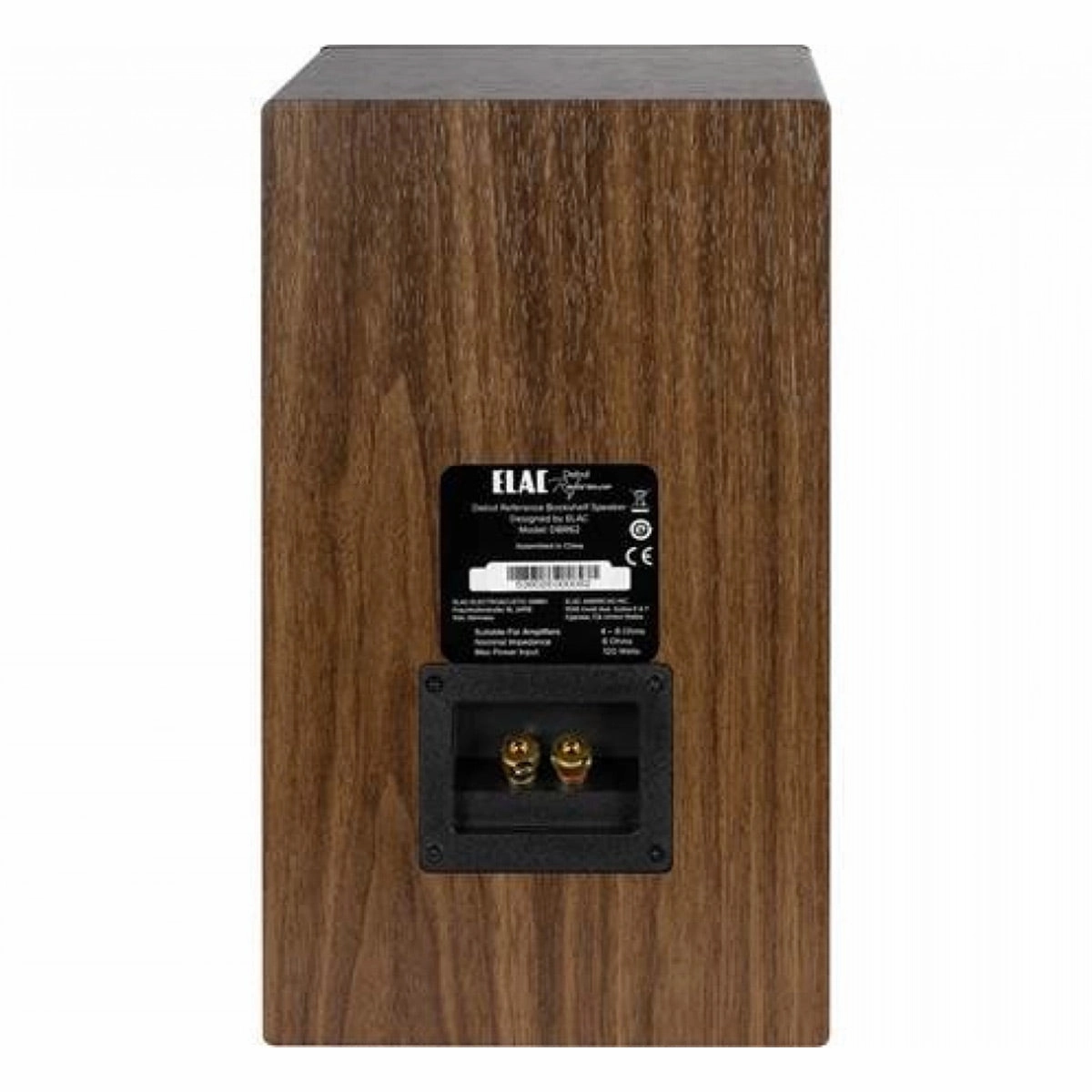 Elac DBR62 6.5 Inch Bookshelf Speakers - Pair (Walnut/Black)
