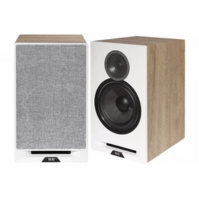 Elac DBR62-W 6.5 Inch Bookshelf Speakers - Pair (Oak/White)