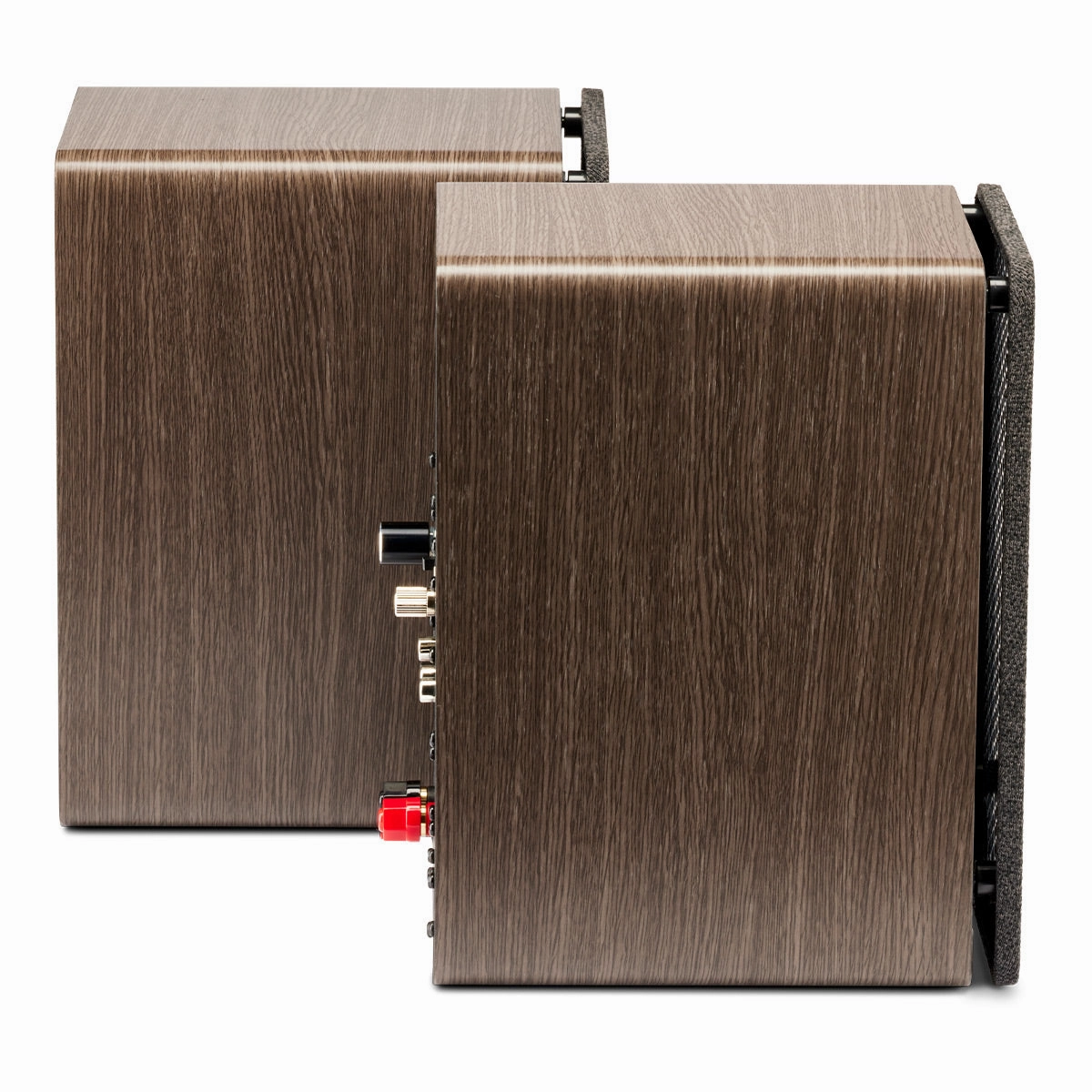 Elac DCB41 4.5 Inch Powered Bookshelf Speaker - Pair (Walnut)