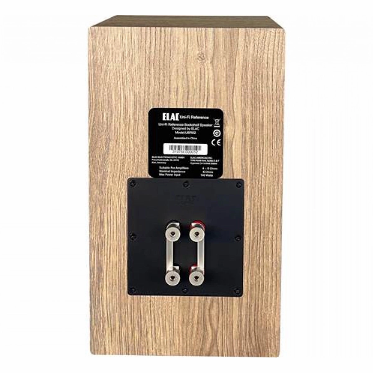 Elac UBR62 6.5 Inch Bookshelf Speakers - Pair (Oak/White)