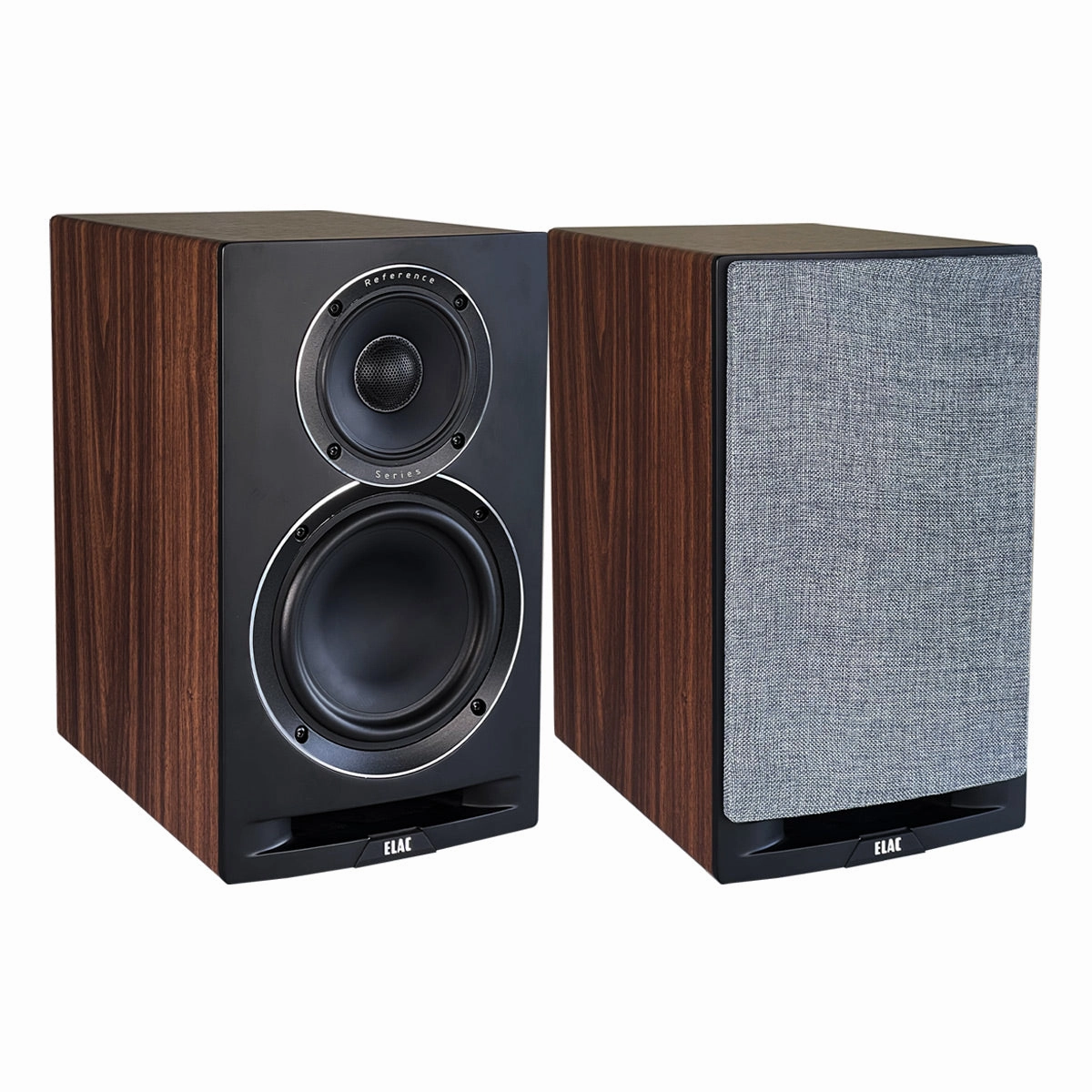Elac UBR62 6.5 Inch Bookshelf Speakers - Pair (Walnut/Black)