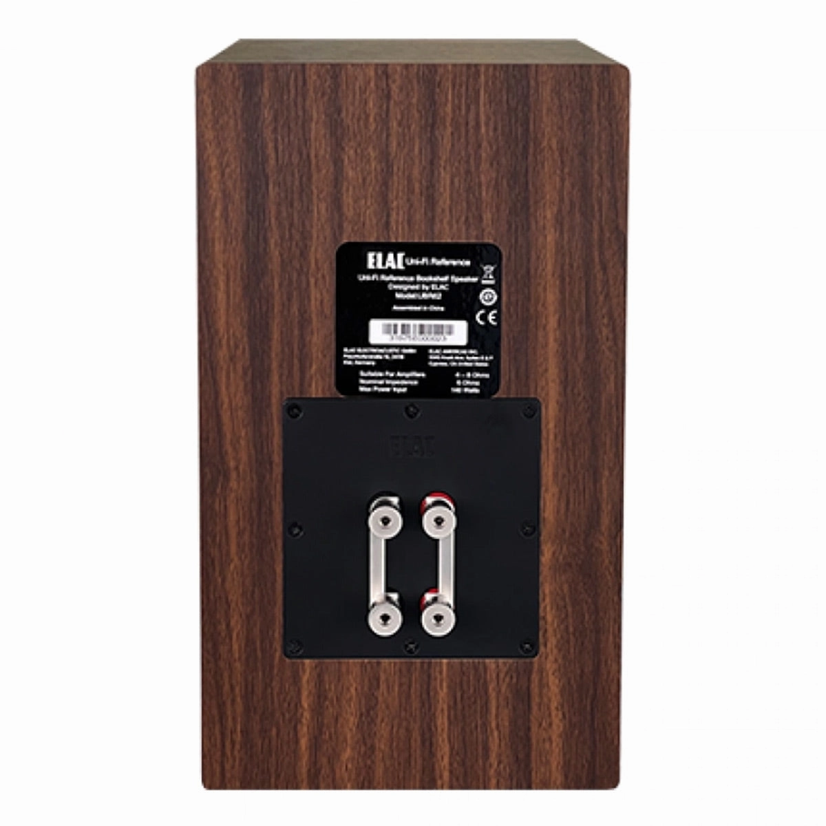 Elac UBR62 6.5 Inch Bookshelf Speakers - Pair (Walnut/Black)