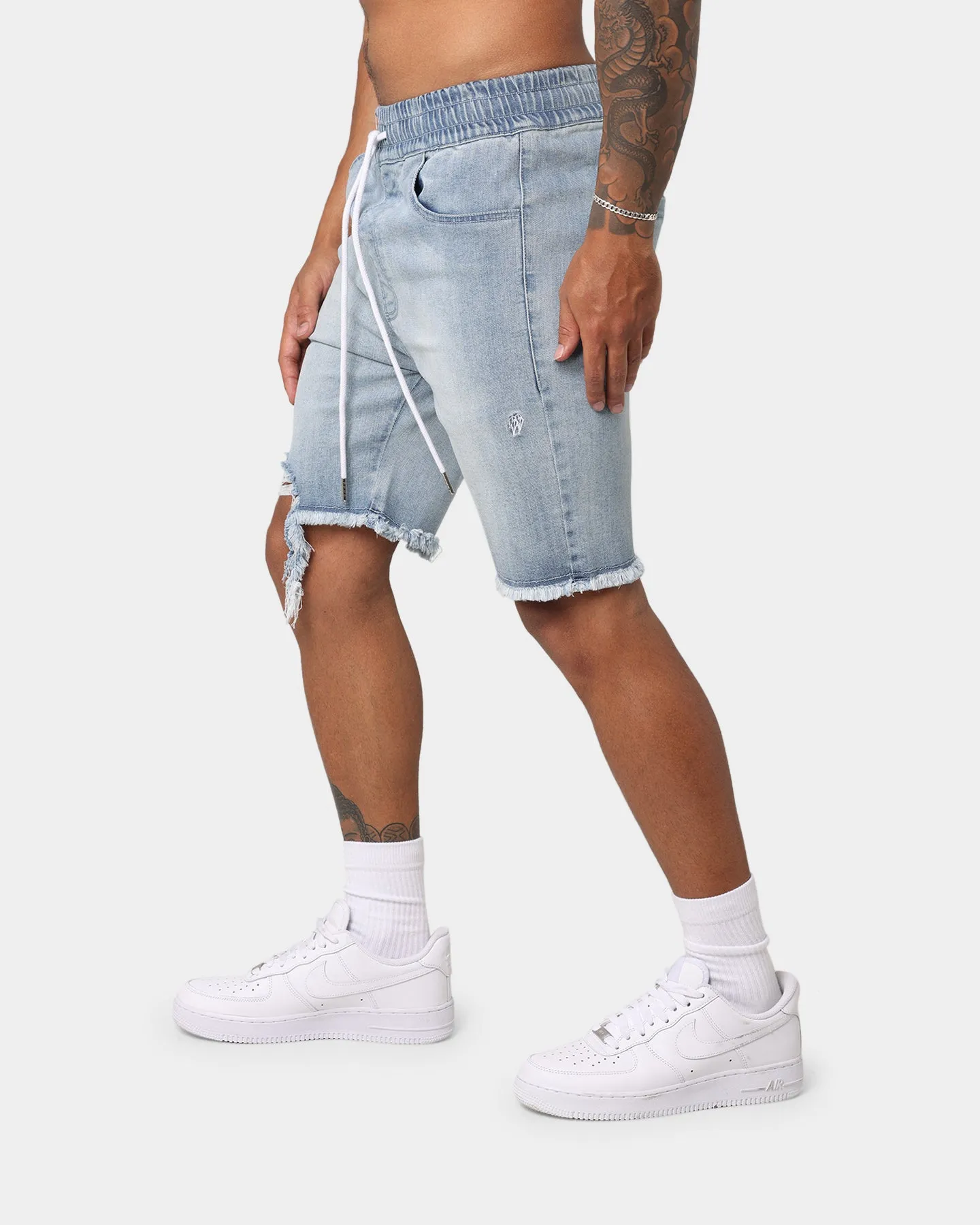 EN ES Infantry Shorts Washed Blue