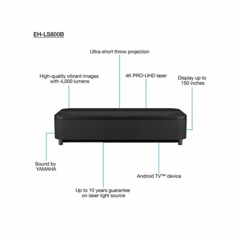 Epson EH-LS800 - Super-Ultra-Short-Throw Projector (Each)