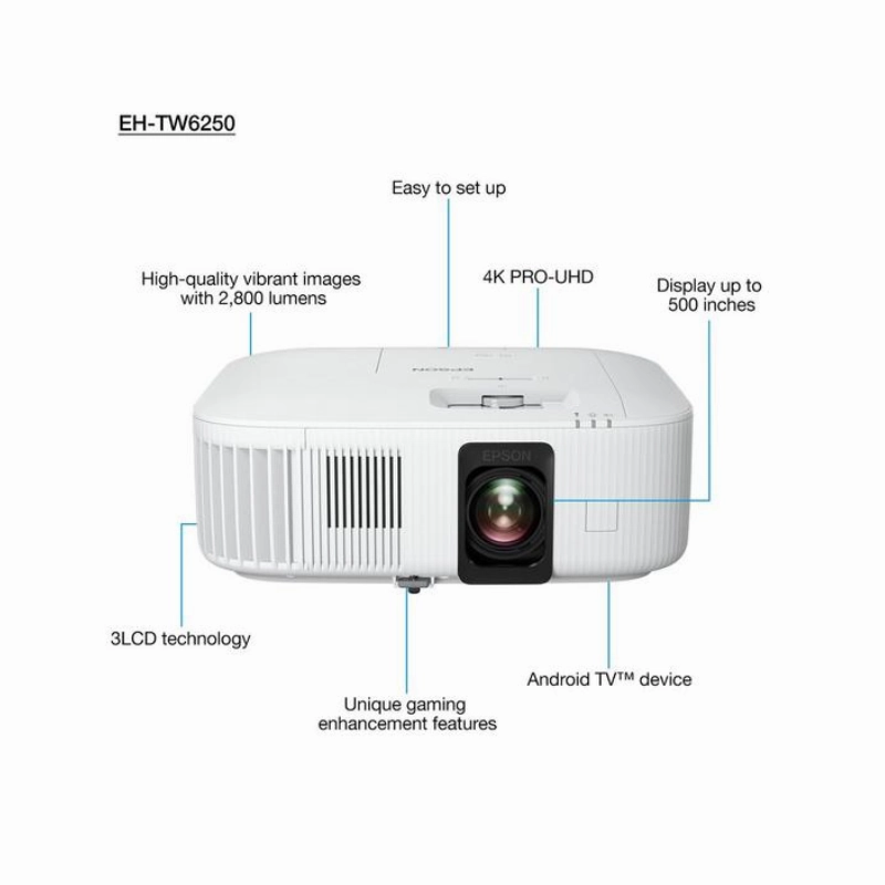 Epson EH-TW6250 4K PRO-UHD Projector (Each)